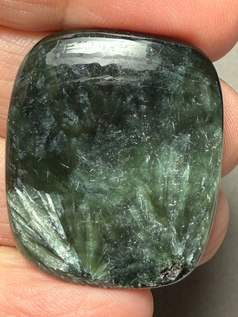 Rectangle 34x28mm Seraphinite Cabochon 59
