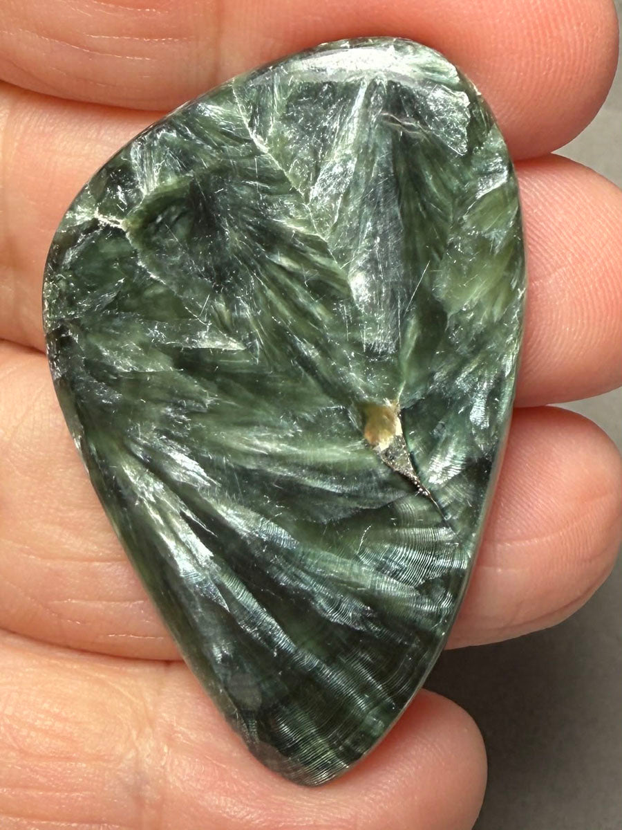 Freeform 46x29mm Seraphinite Cabochon 72