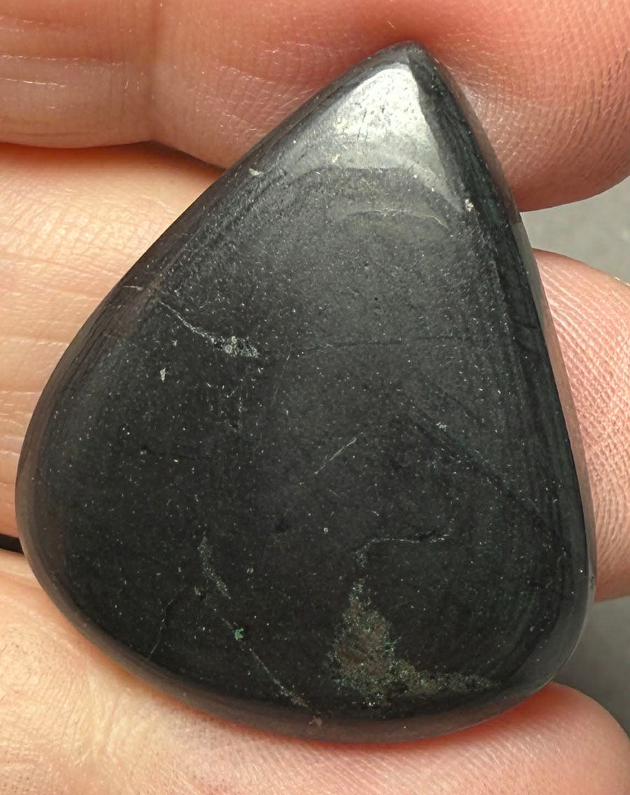 Teardrop 30x25mm Shungite Cabochon 22