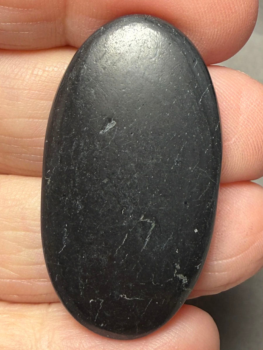 Oval 39x21mm Shungite Cabochon 27