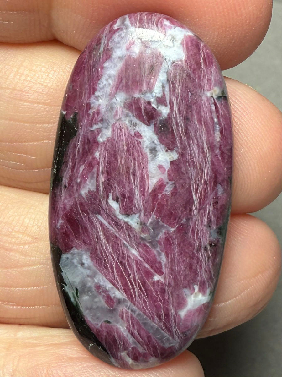 Oval 38x19mm Indian Ruby Cabochon 22