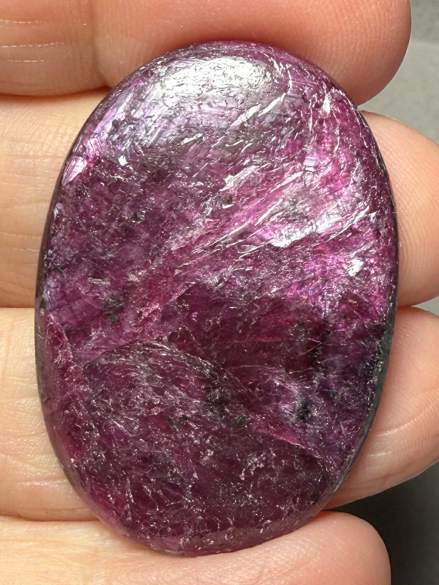 Oval 39x27mm Indian Ruby Cabochon 26