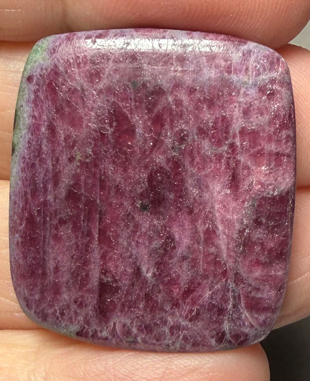 Rectangle 30x27mm Indian Ruby Cabochon 32