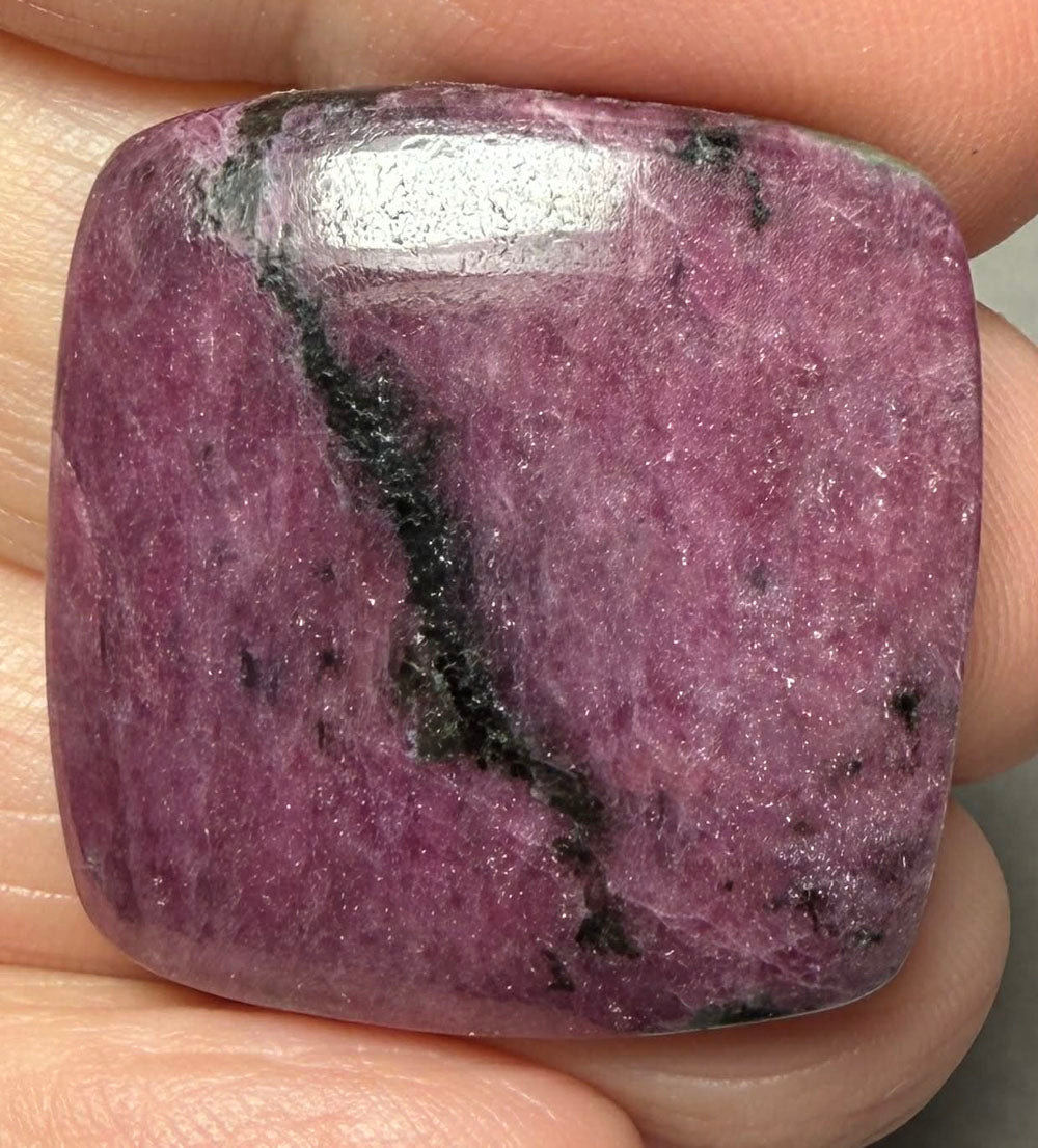 Square 27x27mm Indian Ruby Cabochon 36