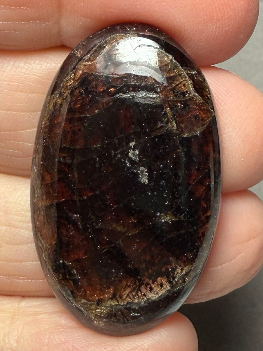 Oval 37x23mm Indian Garnet Cabochon 25