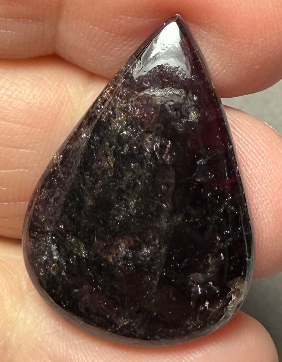 Teardrop 30x21mm Indian Garnet Cabochon 26