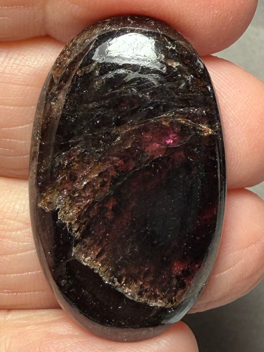 Oval 36x22mm Indian Garnet Cabochon 27