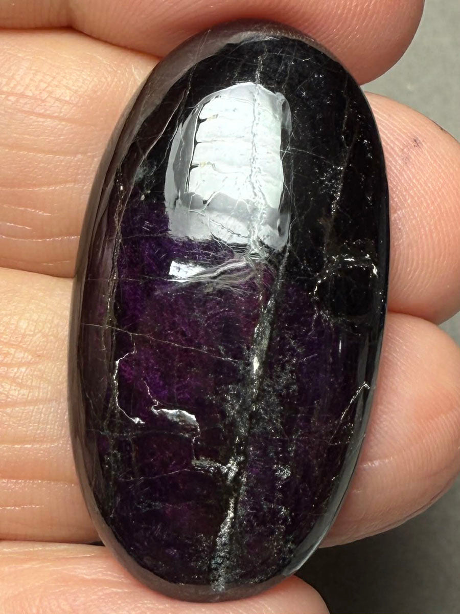 Oval 36x19mm Purpurite Cabochon 31