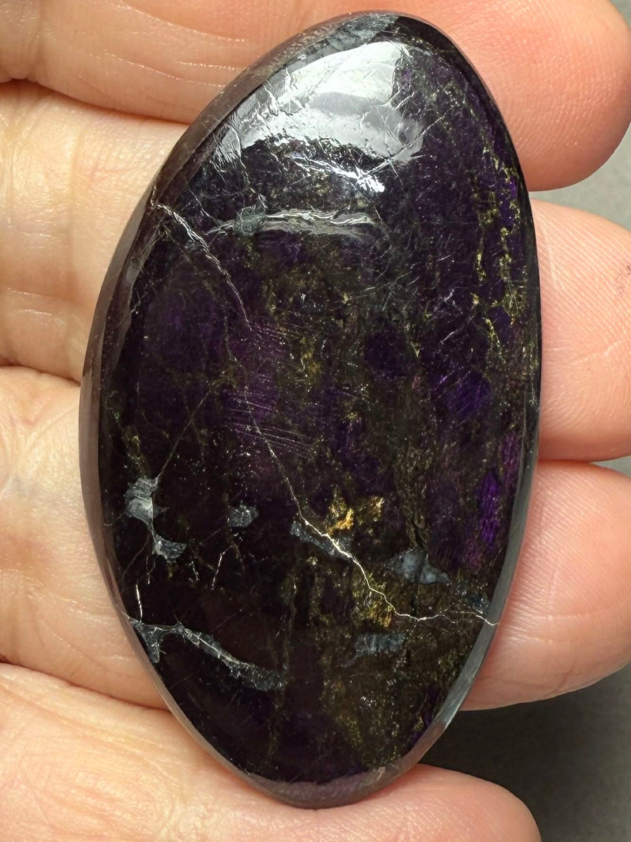 Freeform 49x28mm Purpurite Cabochon 40