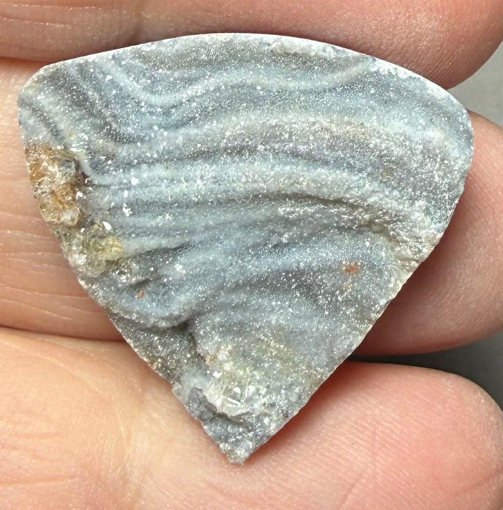 Teardrop 25x26mm Druzy Desert Chalcedony Cabochon 12