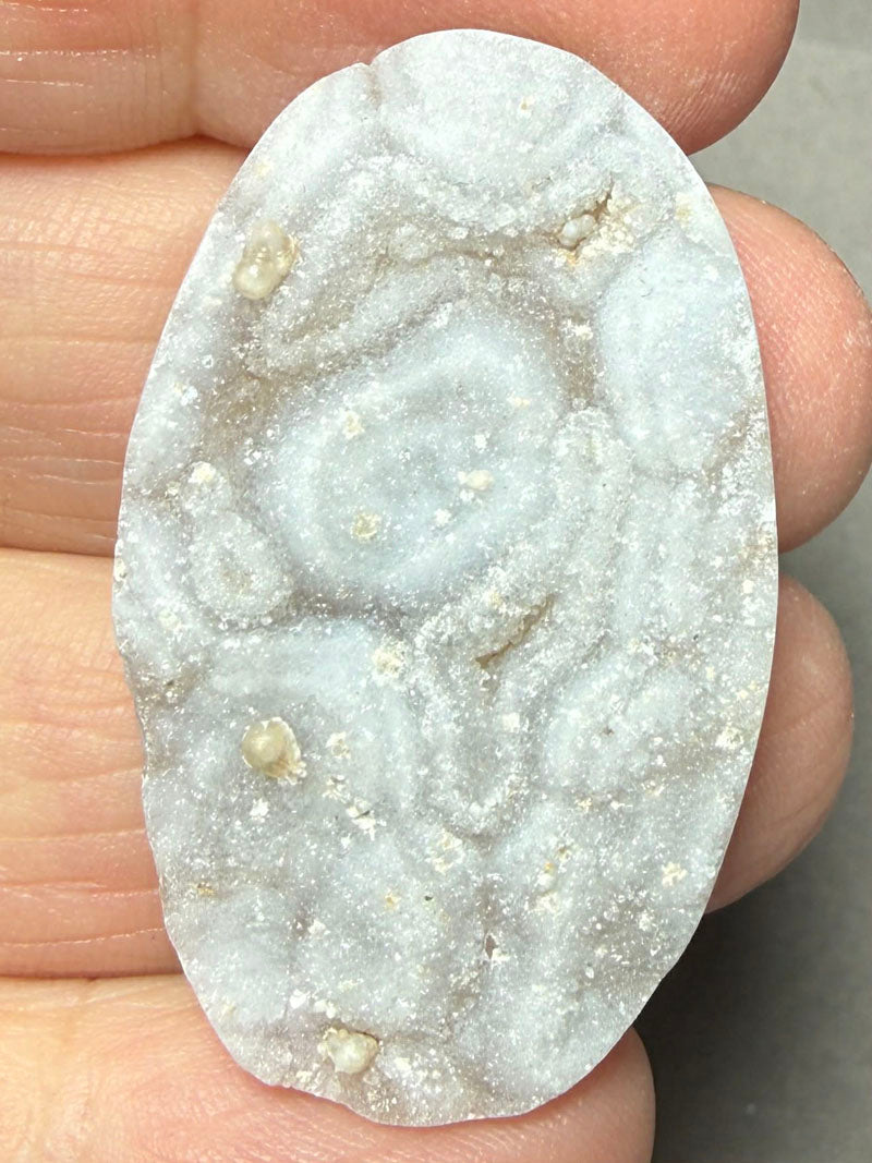 Oval 40x24mm Druzy Desert Chalcedony Cabochon 27