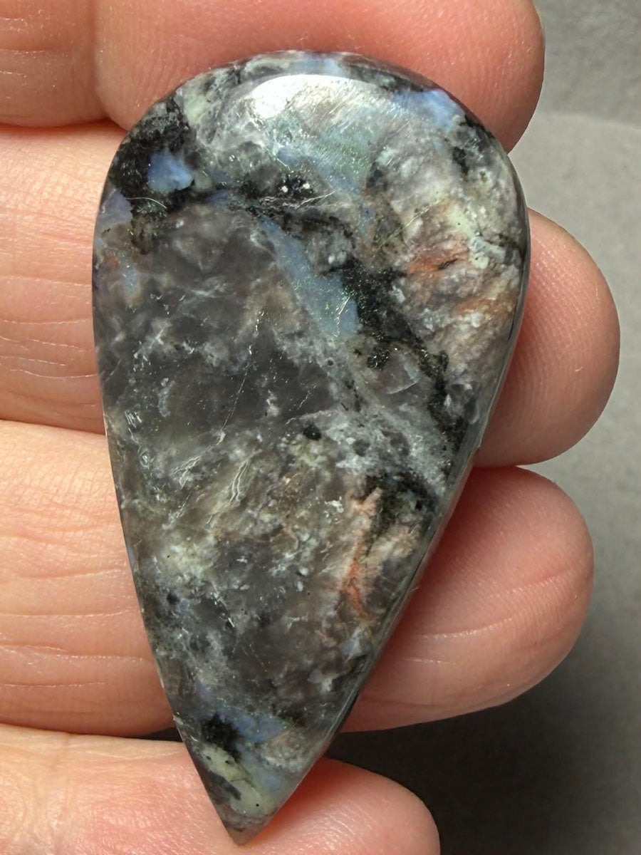 Teardrop 43x23mm Llanite Cabochon 35