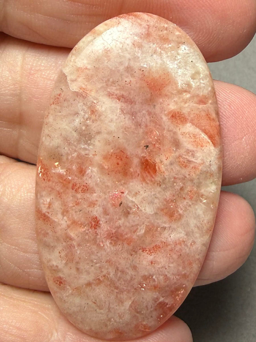 Oval 49x28mm Indian Sunstone Cabochon 11