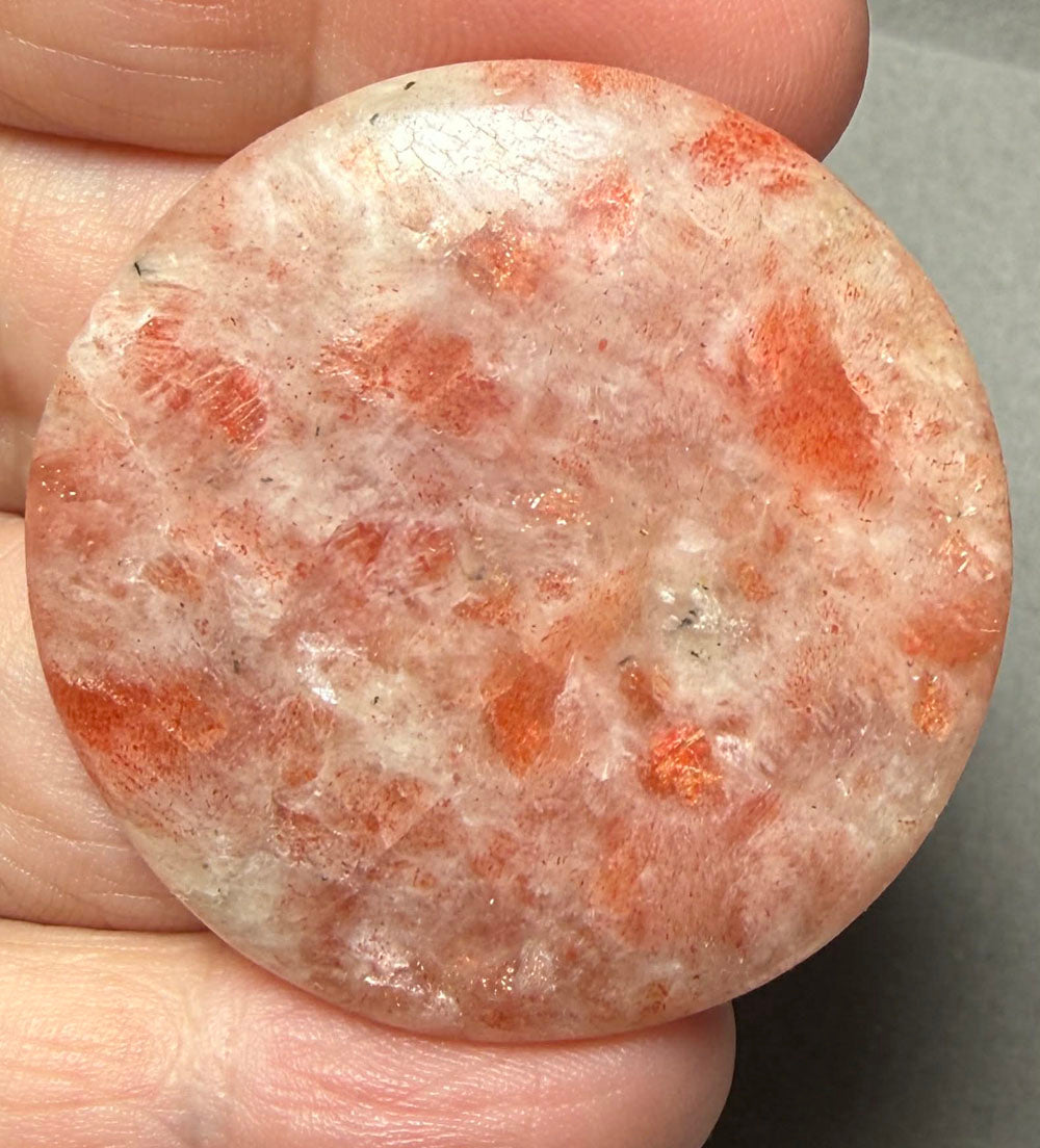 Round 40x40mm Indian Sunstone Cabochon 21