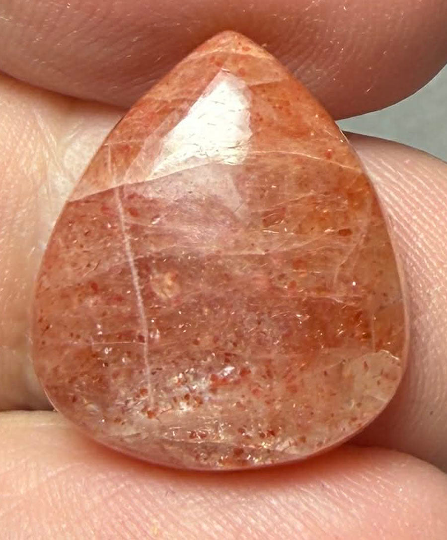 Teardrop 19x16mm Sunstone Cabochon 26