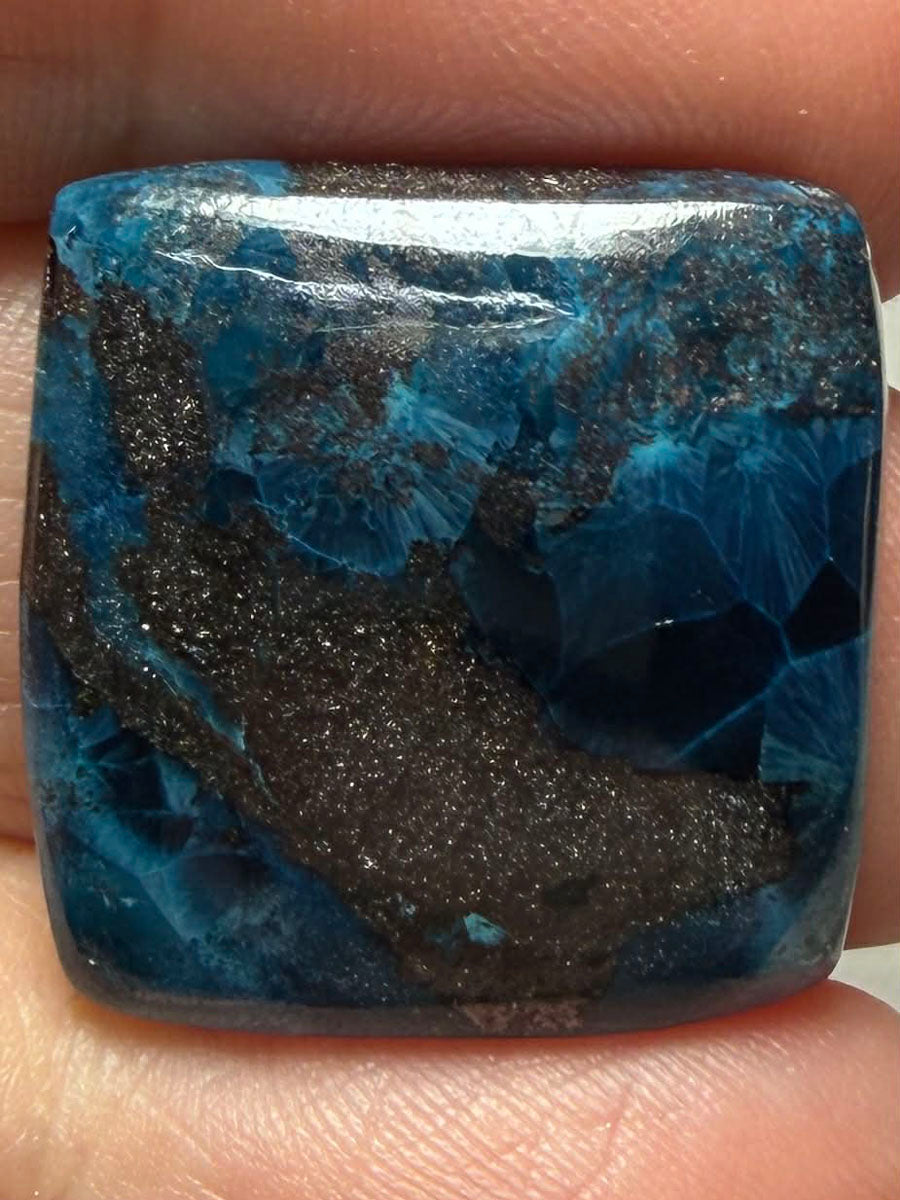 Rectangle 23x22mm Shattuckite Cabochon 74