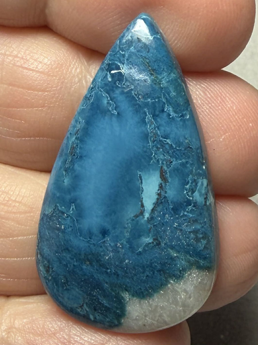 Teardrop 35x20mm Shattuckite Cabochon 77