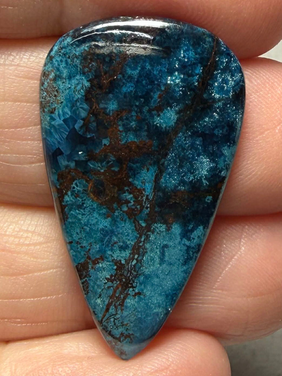 Teardrop 33x19mm Shattuckite Cabochon 91