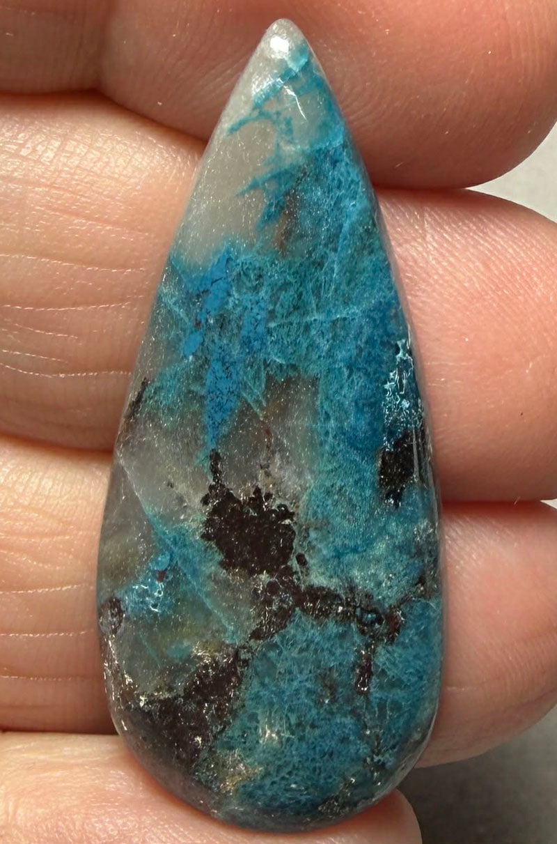 Teardrop 40x18mm Shattuckite Cabochon 94
