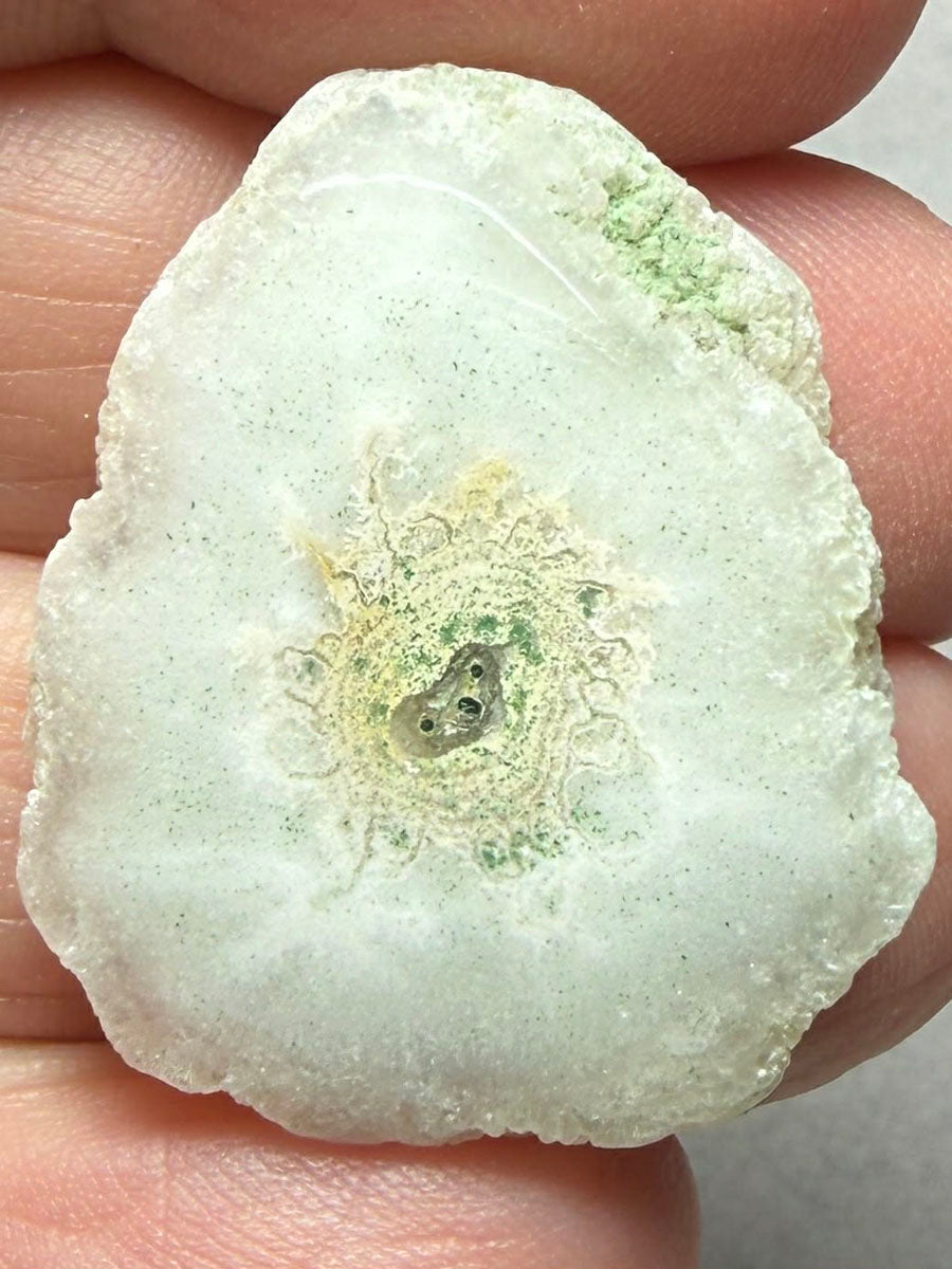 Freeform 30x25mm Natural Solar Quartz Slice 34
