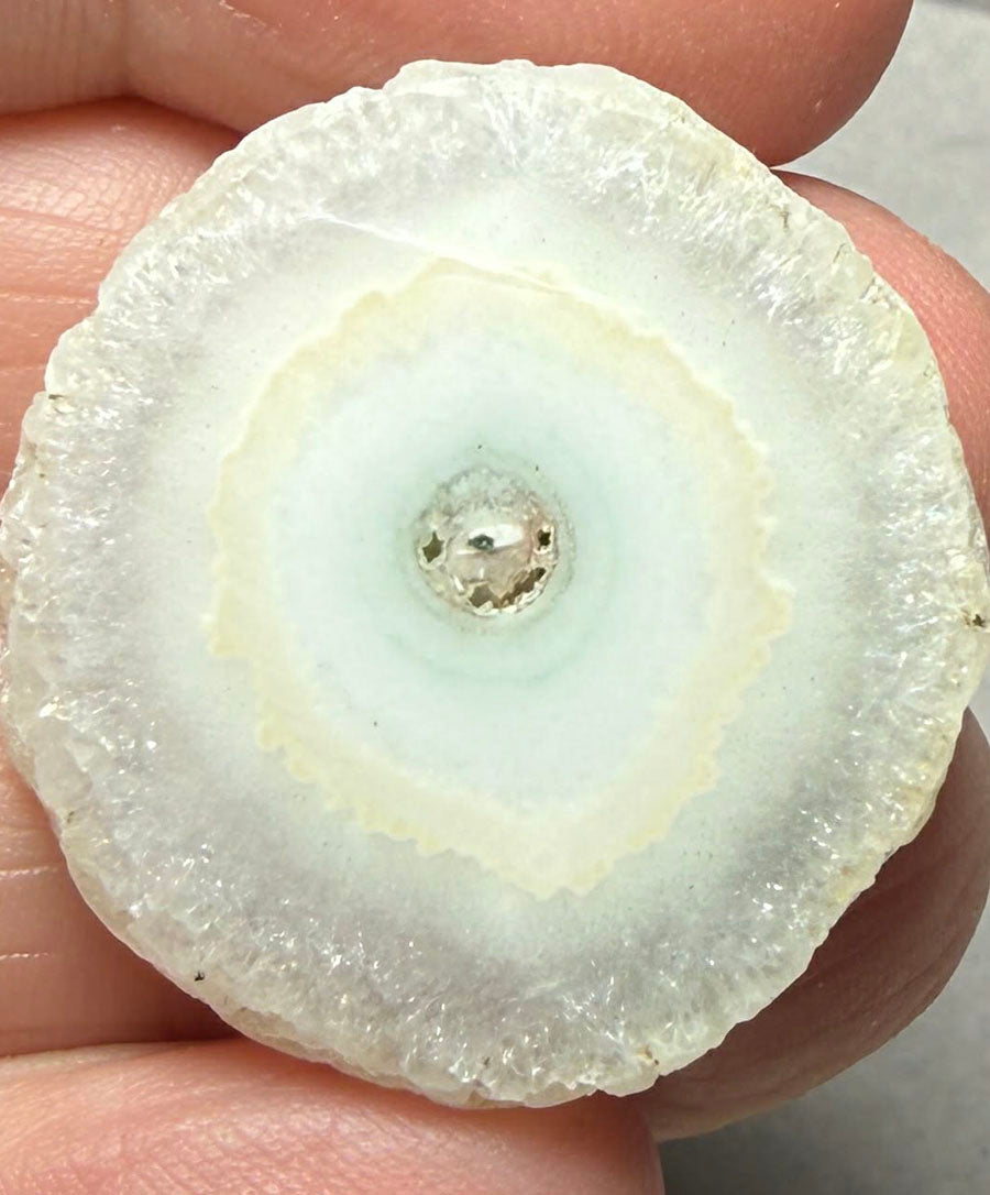 Freeform 29x28mm Natural Solar Quartz Slice 39