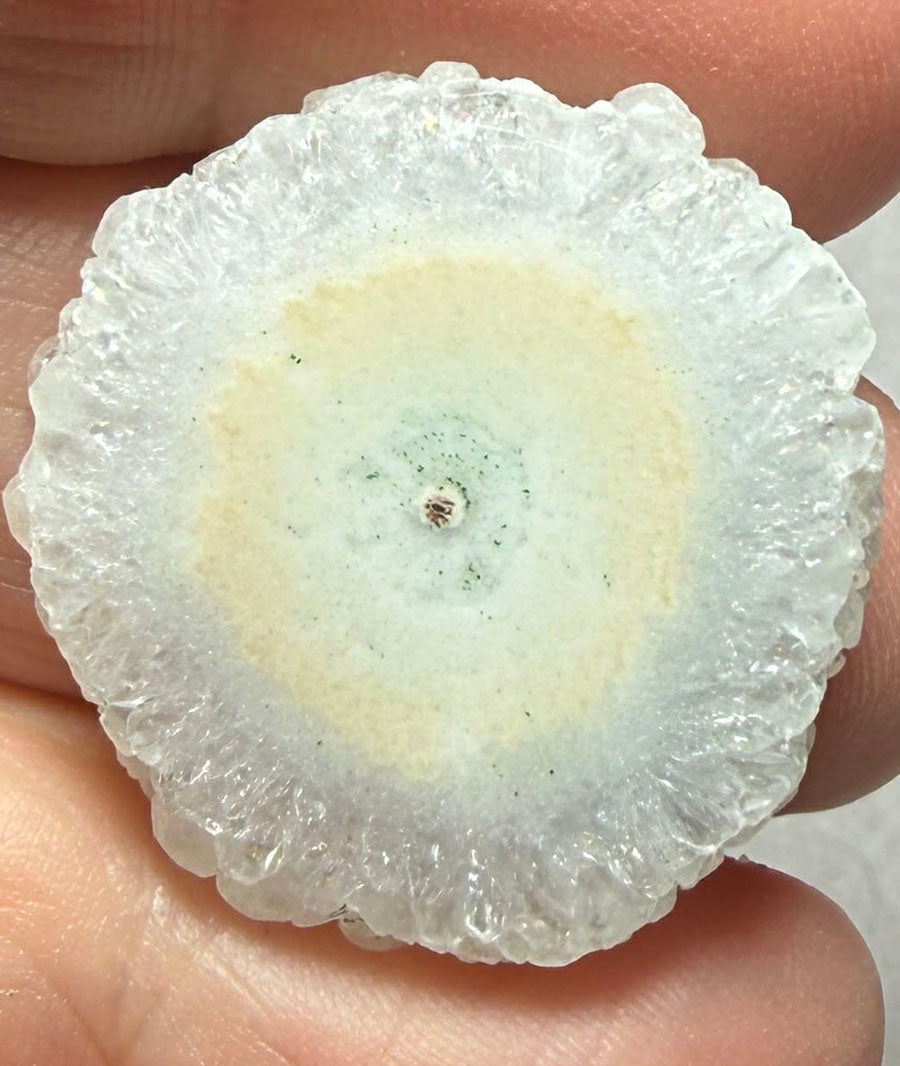 Freeform 28x27mm Natural Solar Quartz Slice 53