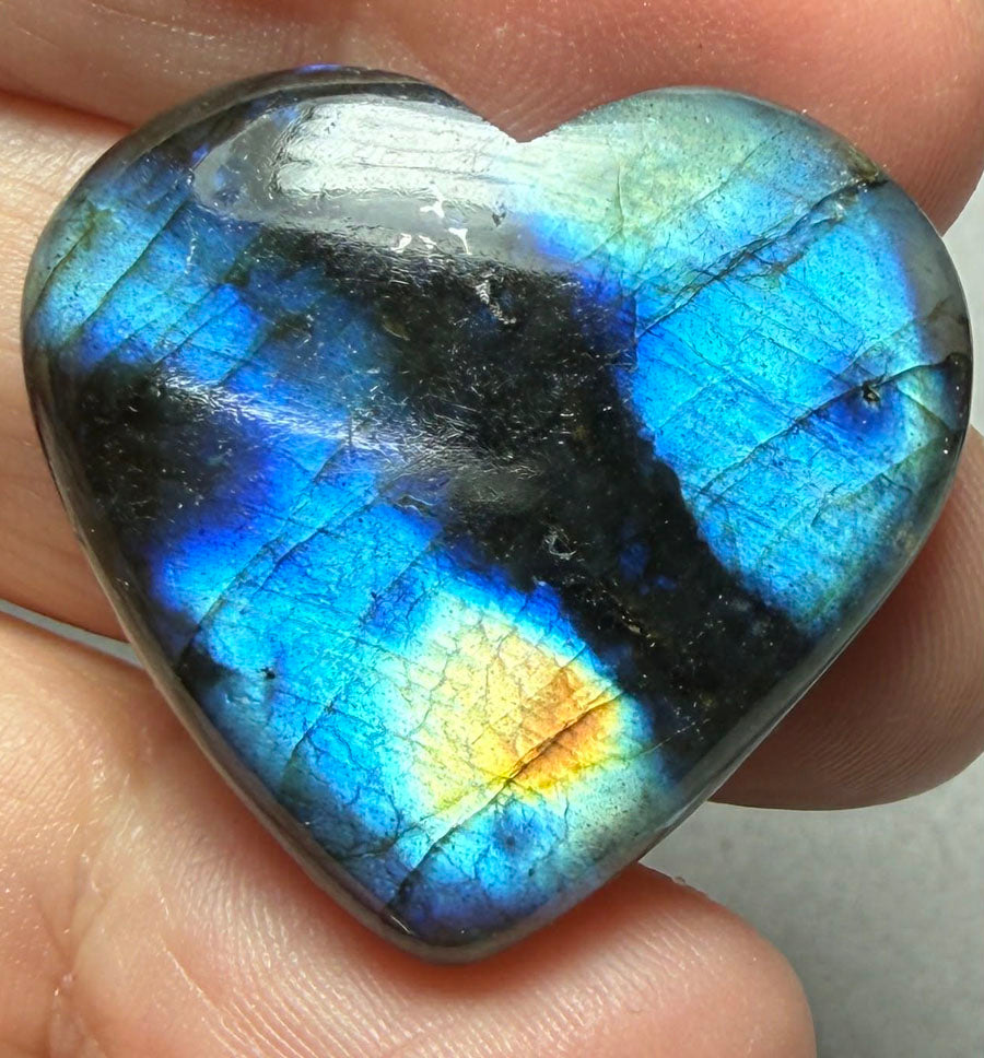 Heart 22x27mm Labradorite Cabochon 49