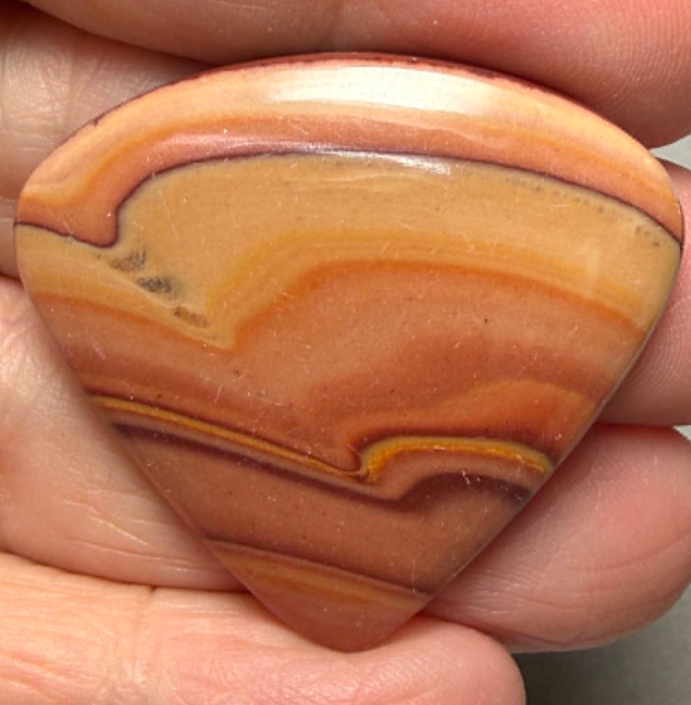Teardrop 33x37mm Rolling Hills Wave Dolomite Cabochon 46