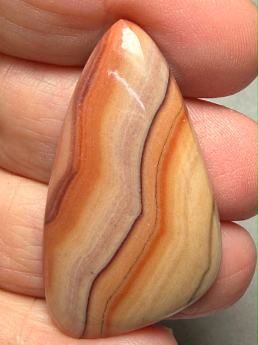 Freeform 44x25mm Rolling Hills Wave Dolomite Cabochon 49