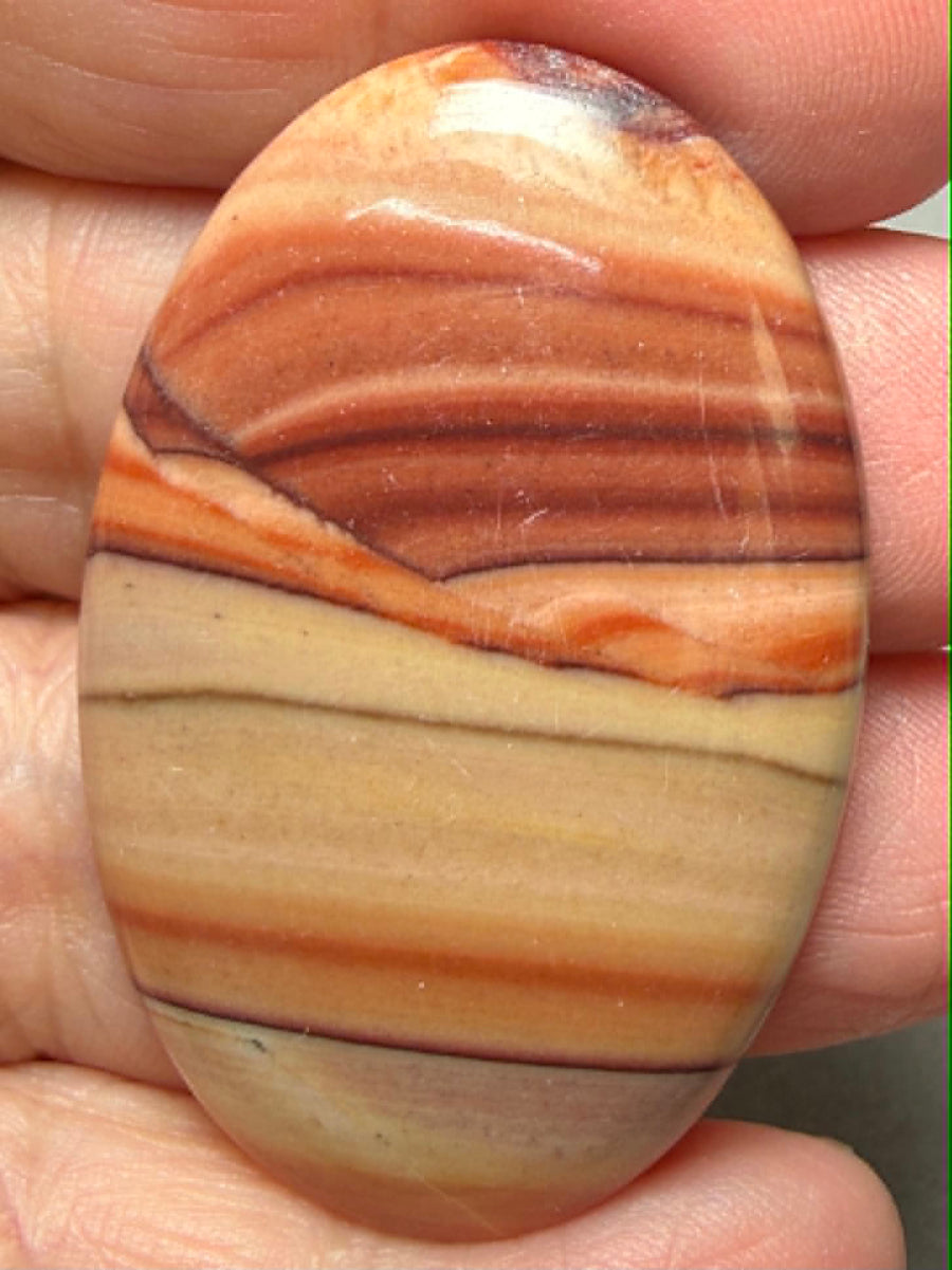 Oval 45x30mm Rolling Hills Wave Dolomite Cabochon 50