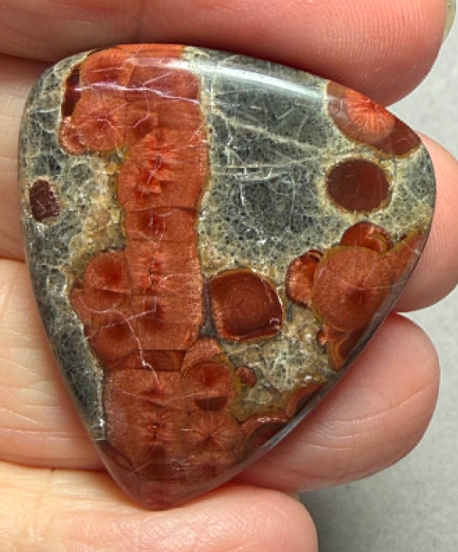 Teardrop 37x32mm Peanut Obsidian Cabochon 31