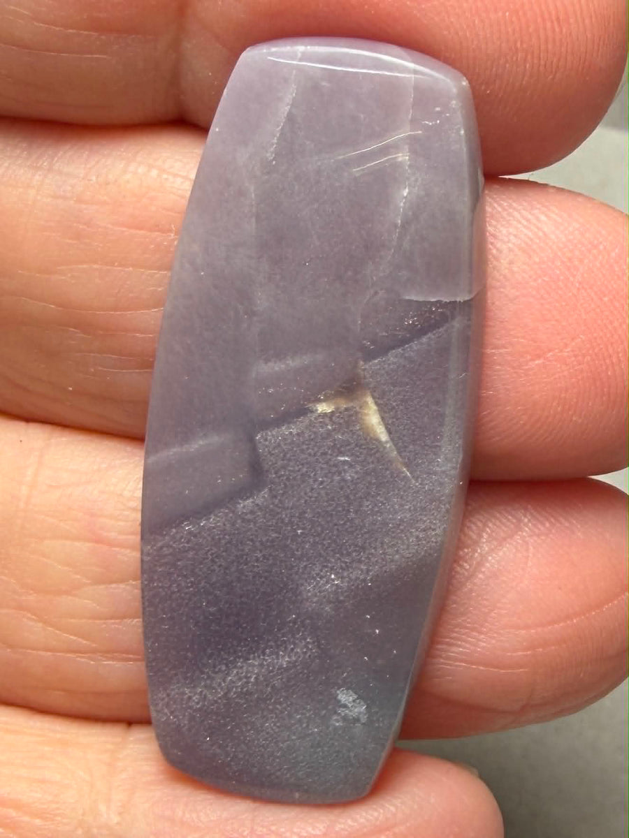 Freeform 41x18mm Purple Chalcedony Cabochon 09