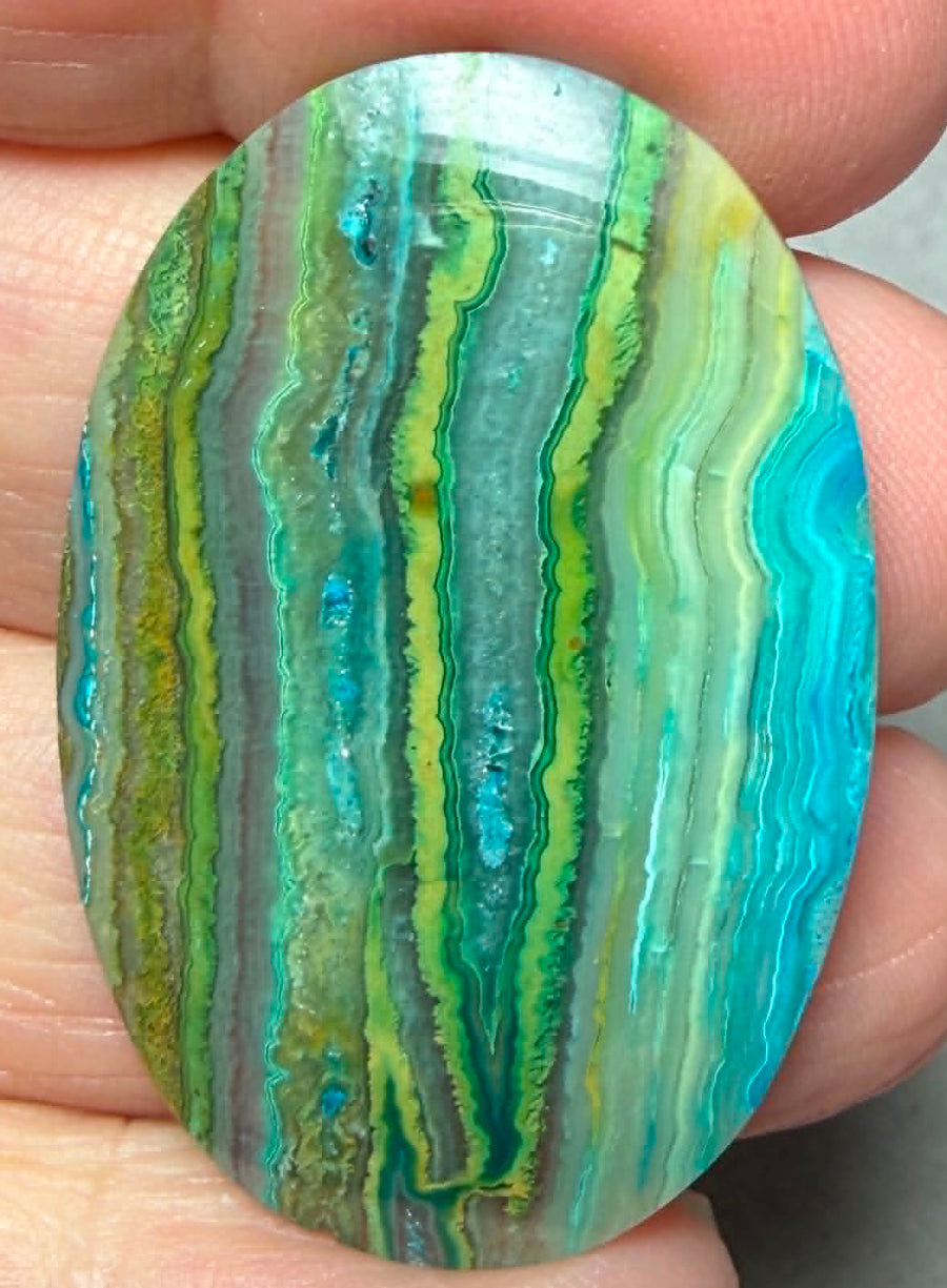 Oval 40x26mm Coloured Crazy Lace Jasper Cabochon 03