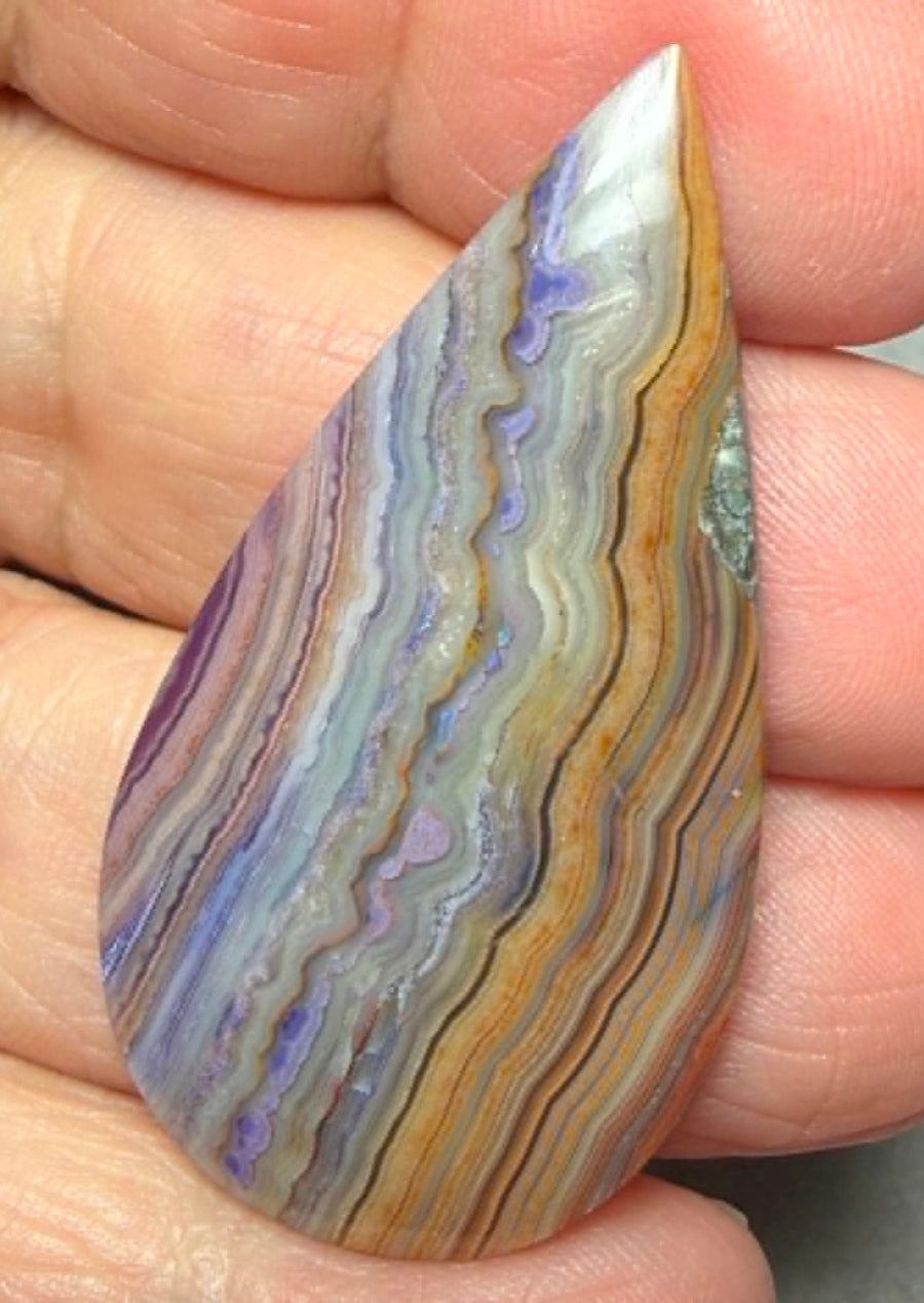 Teardrop 46x24mm Coloured Crazy Lace Jasper Cabochon 31