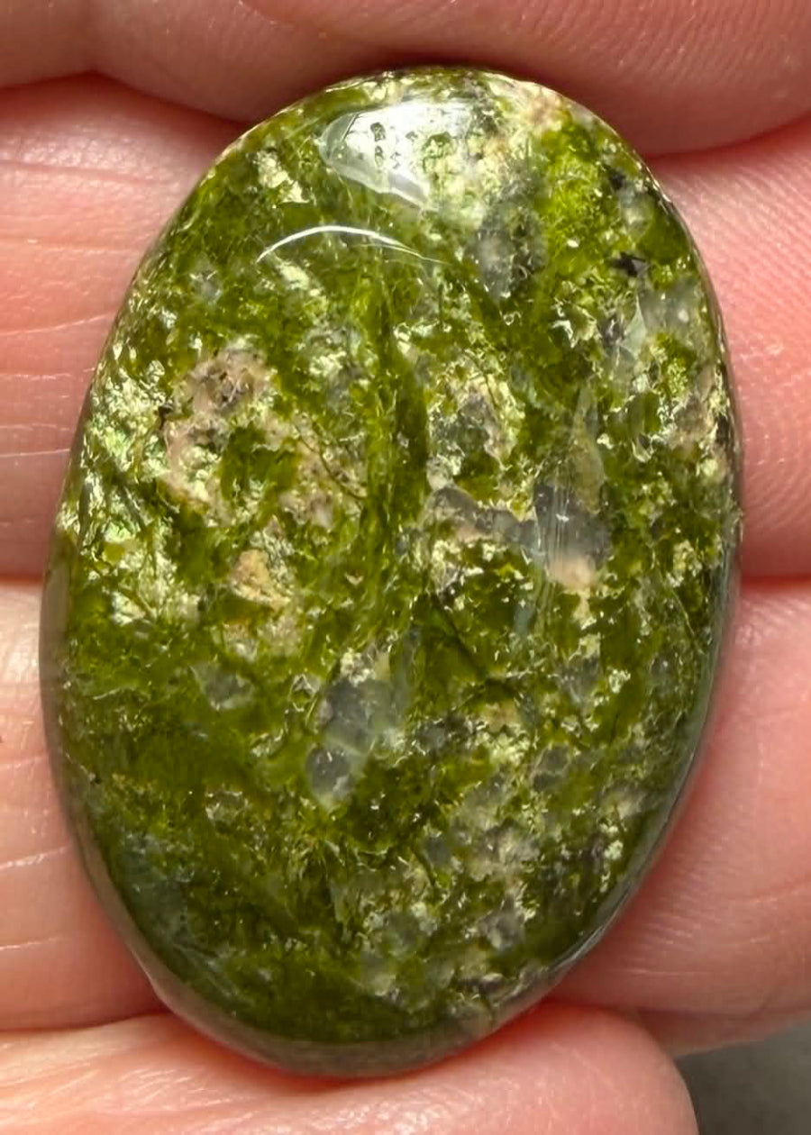 Oval 28x19mm Unakite Cabochon 20