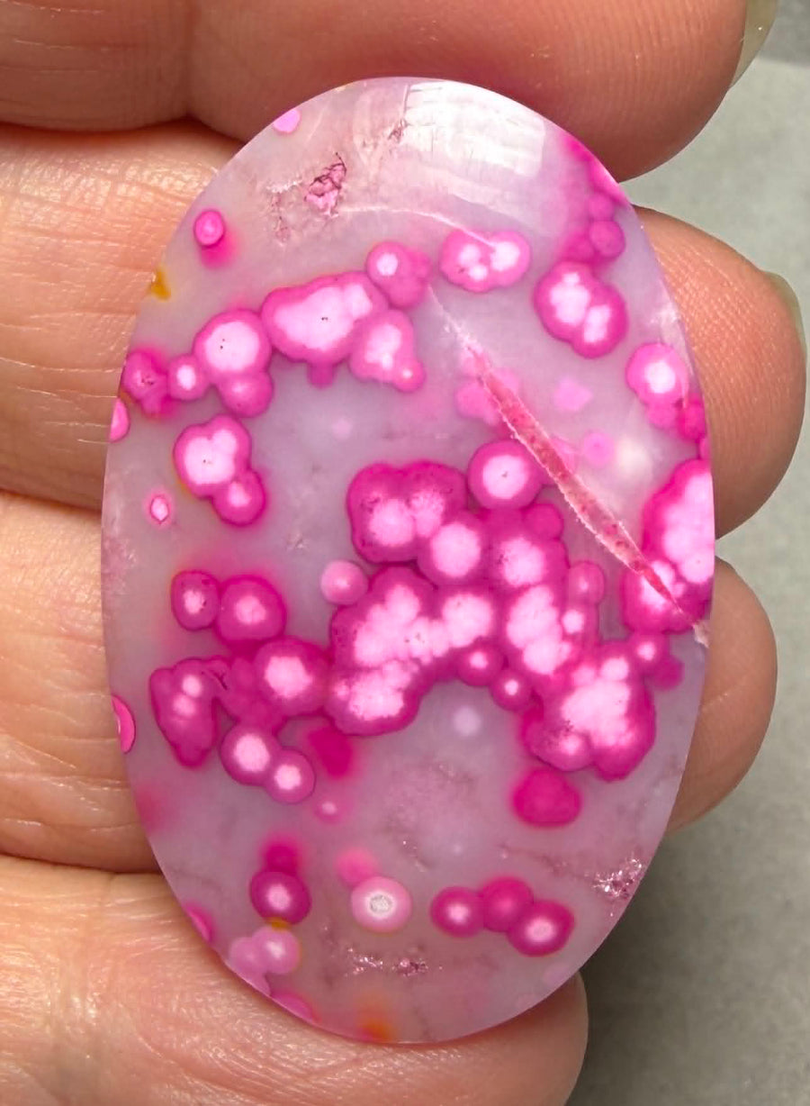 Oval 40x26mm Coloured Ocean Jasper Cabochon 13