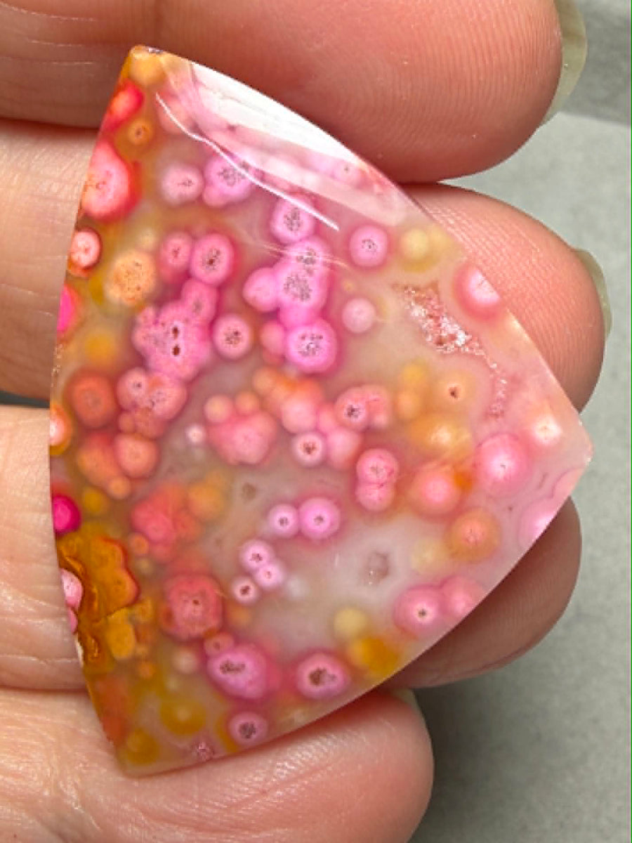 Freeform 43x31mm Coloured Ocean Jasper Cabochon 27