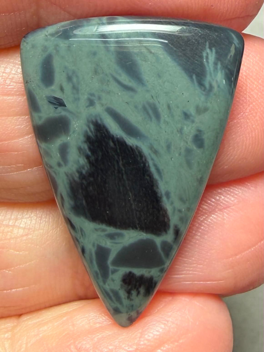 Freeform 32x21mm Cobweb Jasper Cabochon 32