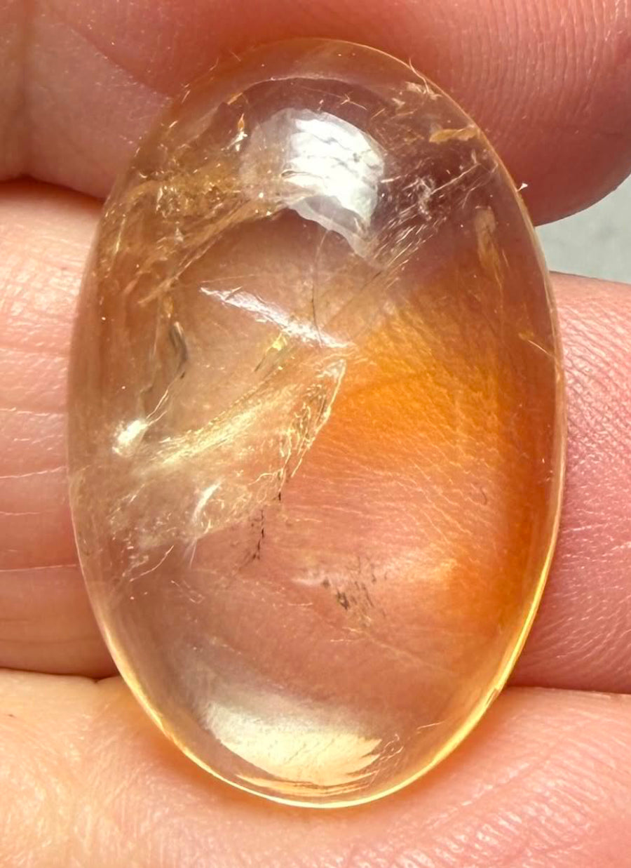 Oval 26x17mm Citrine Cabochon 30