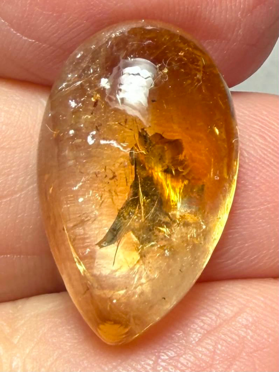 Teardrop 21x13mm Citrine Cabochon 31