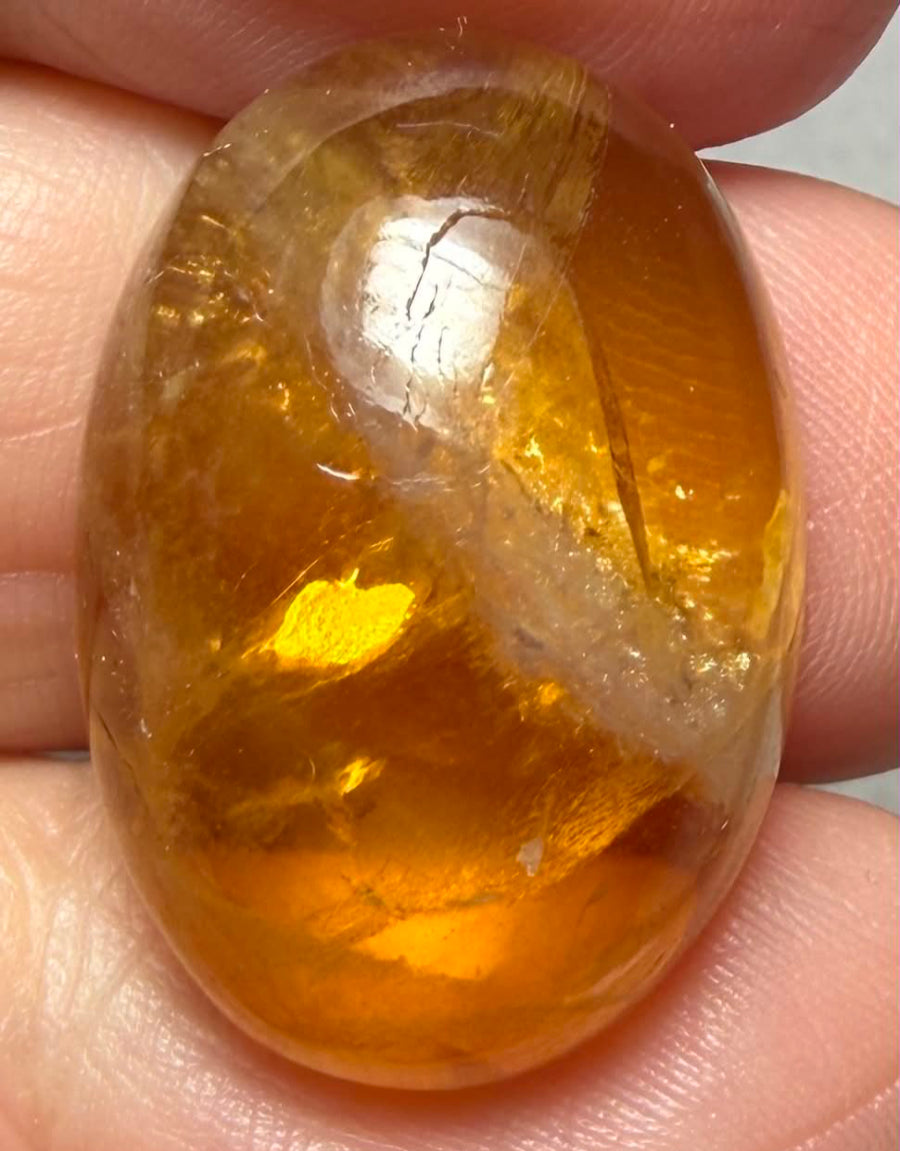 Oval 25x17mm Citrine Cabochon 33
