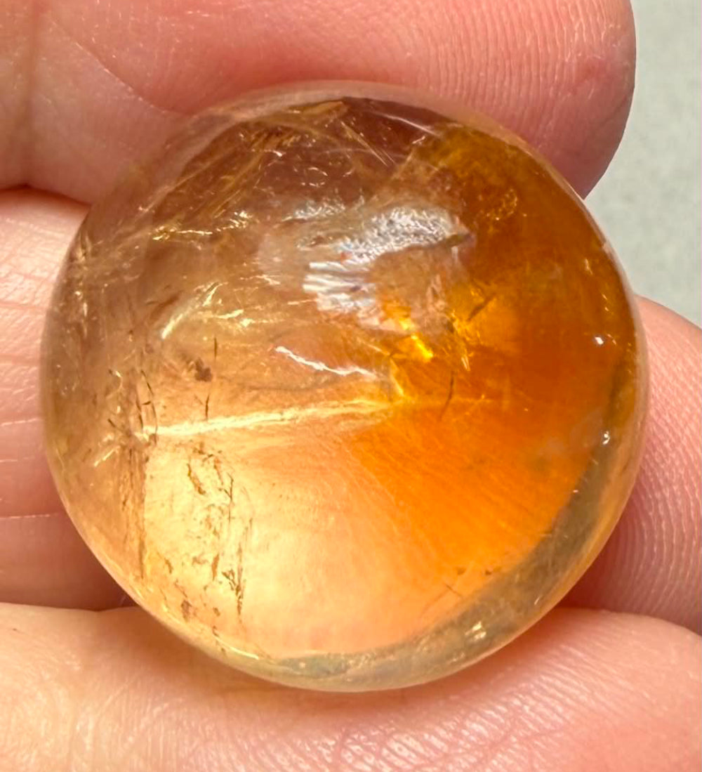 Round 22x22mm Citrine Cabochon 40
