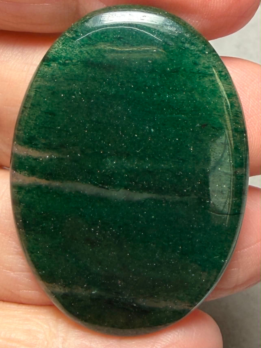 Oval 43x31mm Green Aventurine Cabochon 11