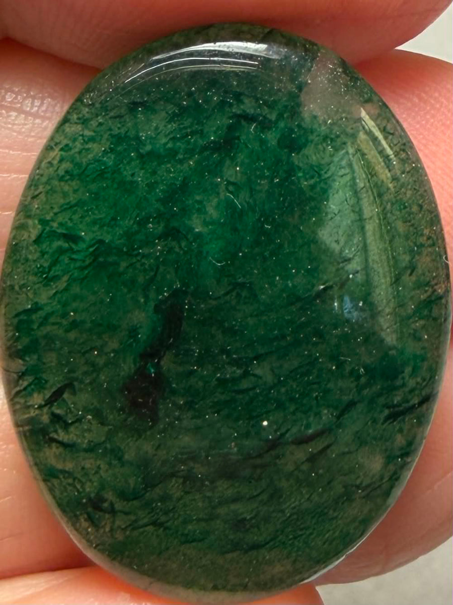 Oval 30x23mm Green Aventurine Cabochon 13