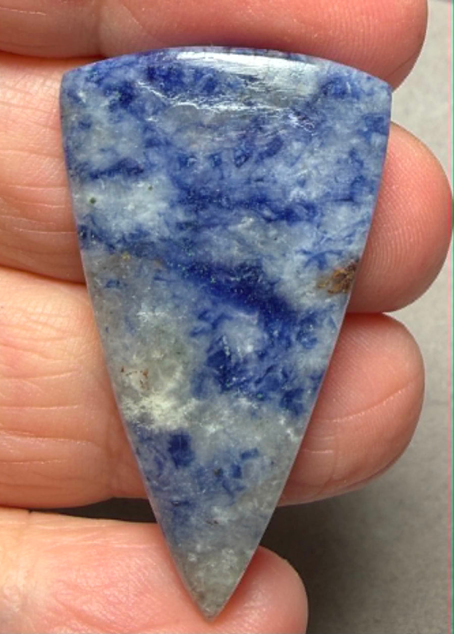 Freeform 41x24mm Blue Quartz Cabochon 46