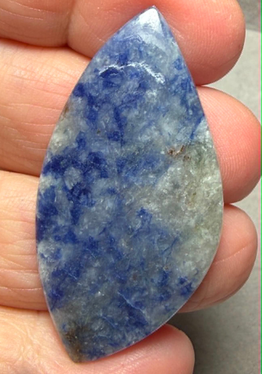 Freeform 47x24mm Blue Quartz Cabochon 47