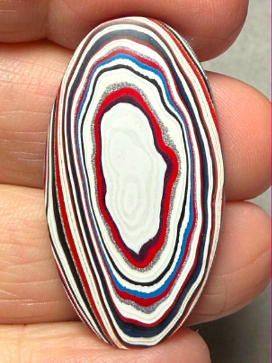 Oval 38x21mm Kenworth Fordite Cabochon 55