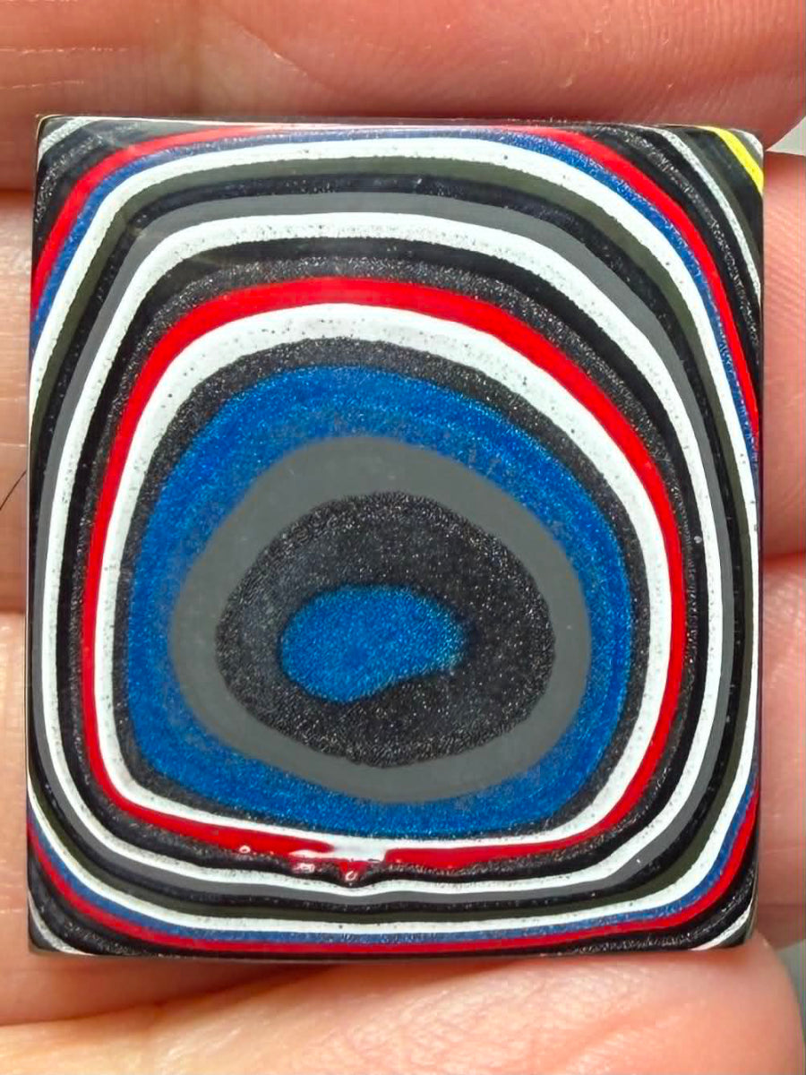 Rectangle 28x25mm Kenworth Fordite Cabochon 58
