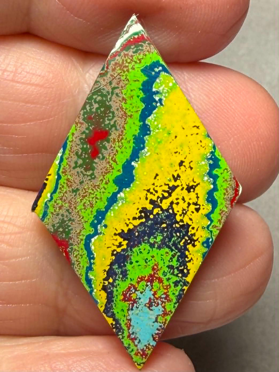 Diamond 37x22mm Kenworth Fordite Cabochon 59