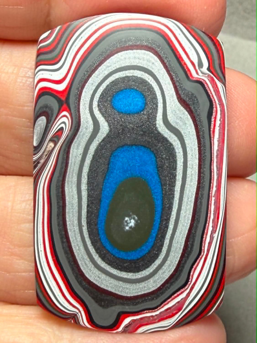 Rectangle 41x25mm Kenworth Fordite Cabochon 64